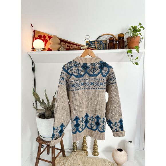 Vintage 1960s Pendleton Wool Sweater Medium - Picture 2 of 6